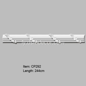 PU dekorative ornament paniel moulding